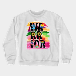 The warrior autism awareness Crewneck Sweatshirt